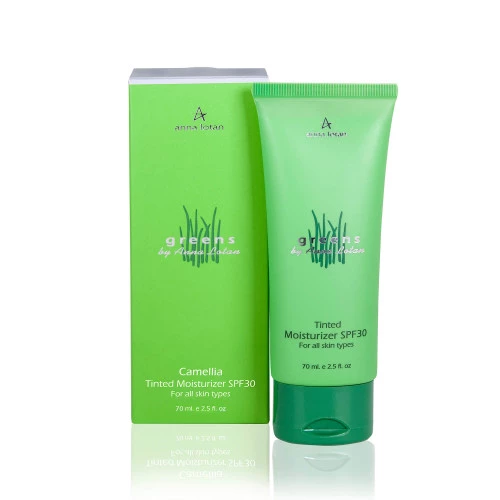 Anna Lotan Greens dieninis veido kremas su atspalviu SPF30, 70ml