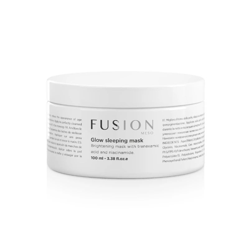 Fusion šviesinamoji naktinė kaukė Glow Sleeping Mask, 100ml