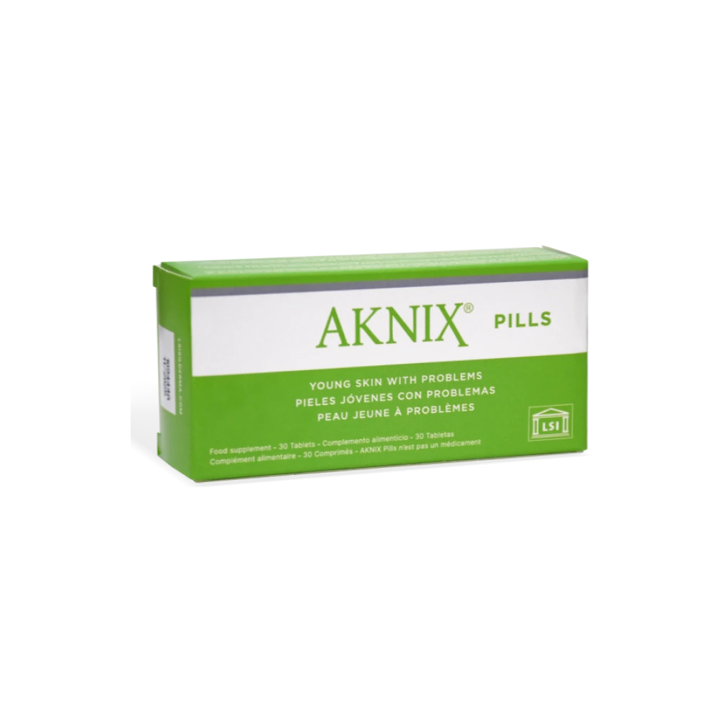 LSI AKNIX PILLS maisto papildai į aknę linkusiai odai