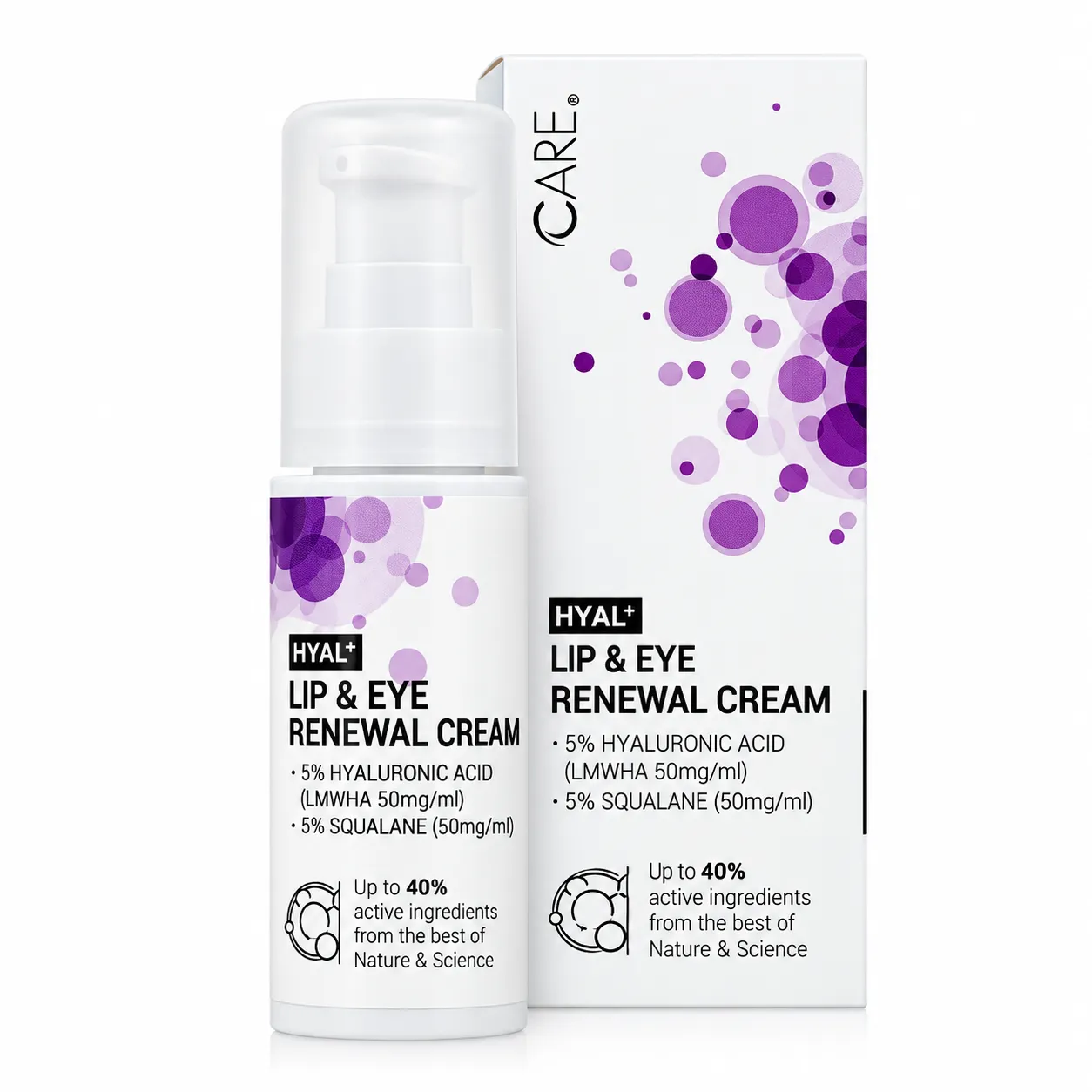 Cliniccare HYAL+ atjauninantis akių ir lūpų srities kremas, 30ml