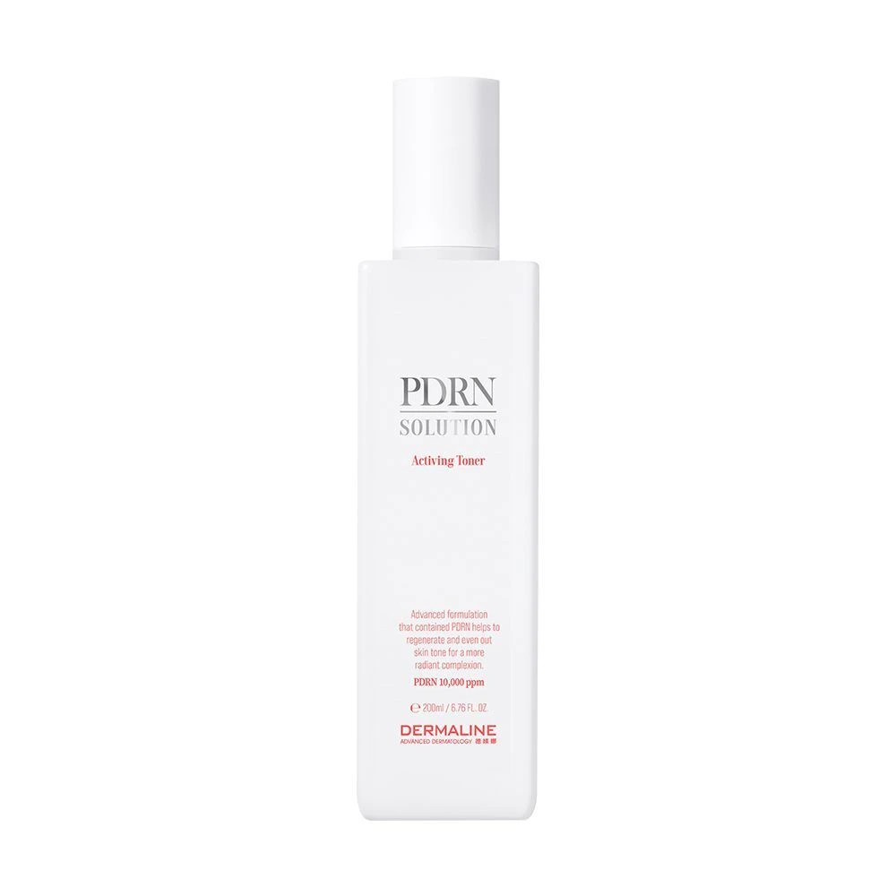 DERMALINE PDRN SOLUTION TONIC dvigubo poveikio, šviesinantis ir odos būklę gerinantis veido tonikas, 200 ml